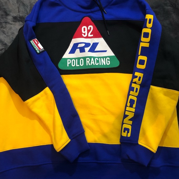 🆕RL Polo Ralph Lauren Racing Funnel Neck - Picture 2 of 7